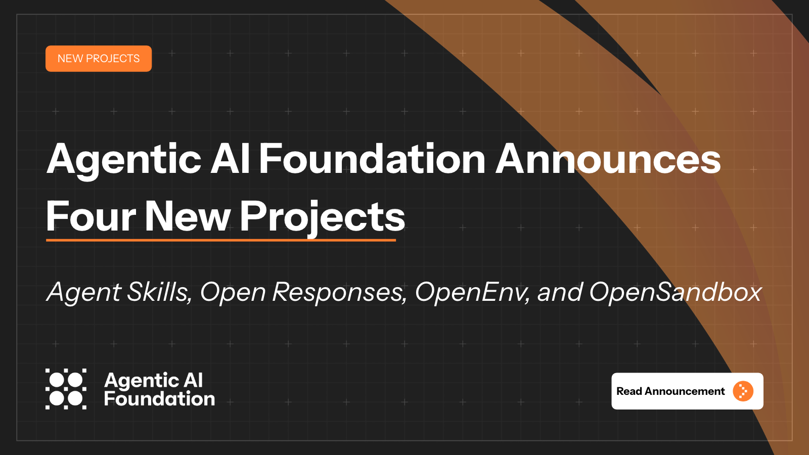 Pengumuman AAIF tentang empat proyek baru: Agent Skills, Open Responses, OpenEnv, dan OpenSandbox